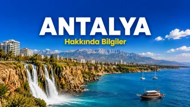Antalya hakkında bilgiler için Kaleiçi, Akdeniz ve Toros Dağları manzarası