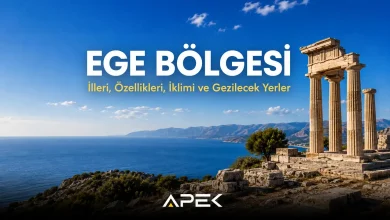 Ege Bölgesi'ni simgeleyen doğal ve tarihi manzarayı gösteren öne çıkan görsel.