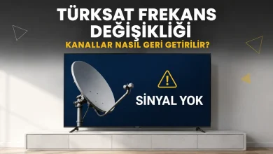 Türksat frekans değişikliği sonrası televizyonda kanal arama işlemi