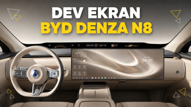 Dev ekranlı byd Denza N8 ekran